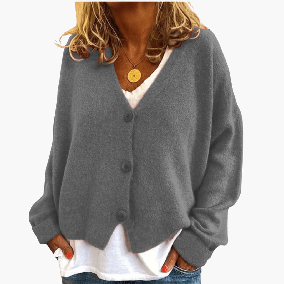 Fern™ V-Neck Button Cardigan