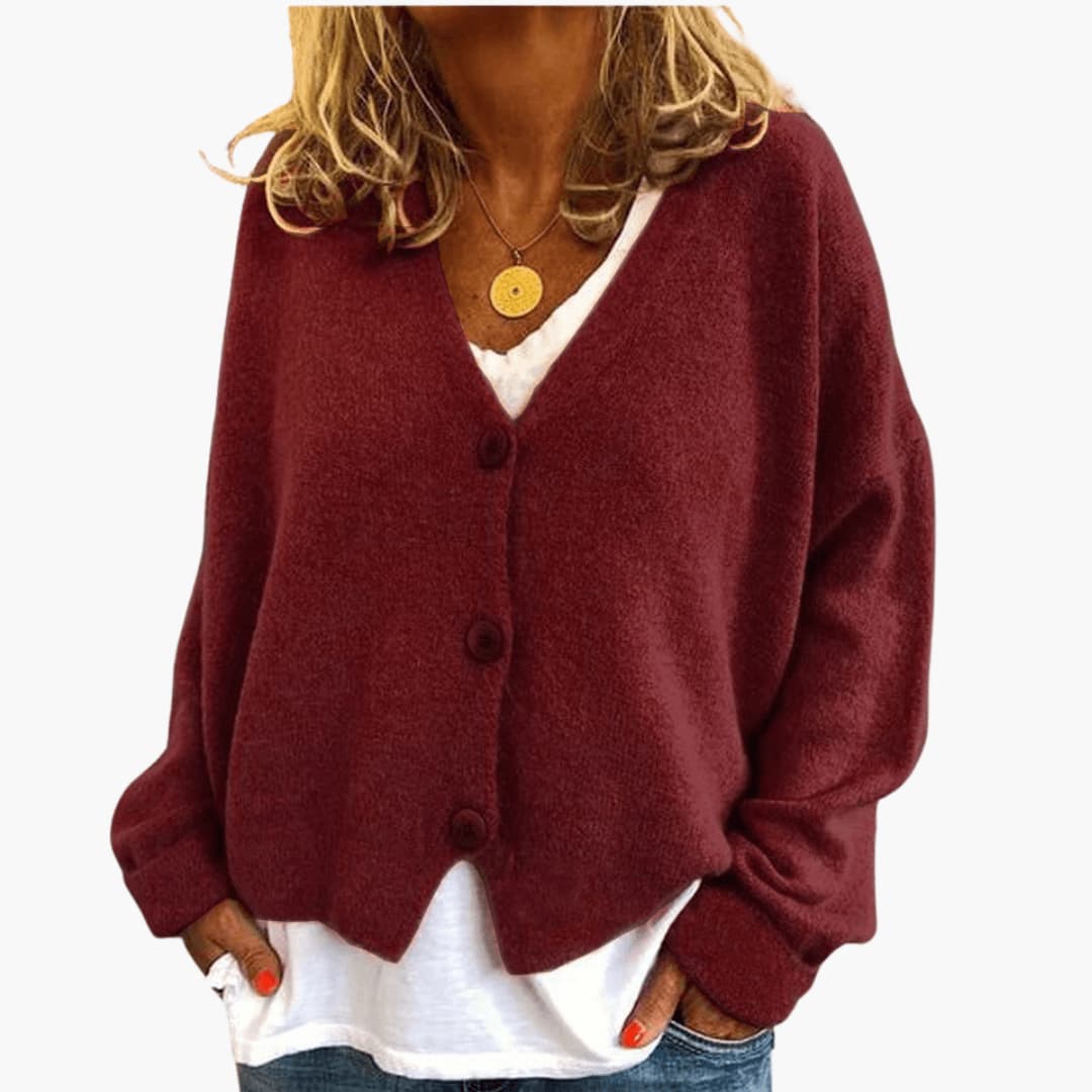Fern™ V-Neck Button Cardigan