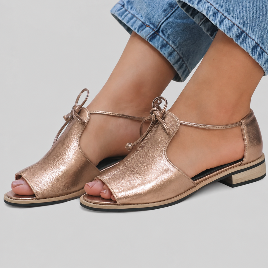 LILLIANA | STRAP-STYLE LEATHER SANDALS.