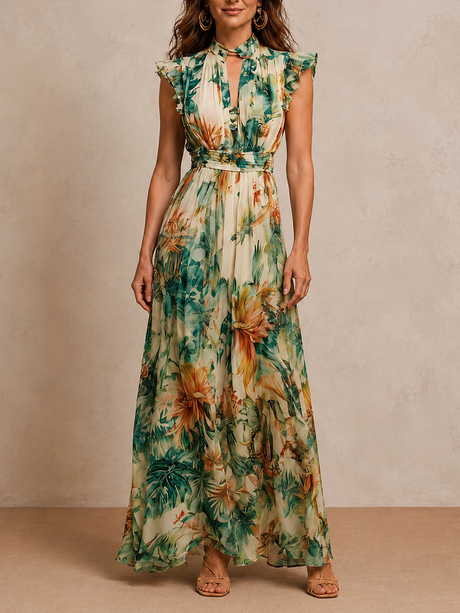 Grace | Painted Tropical Dress