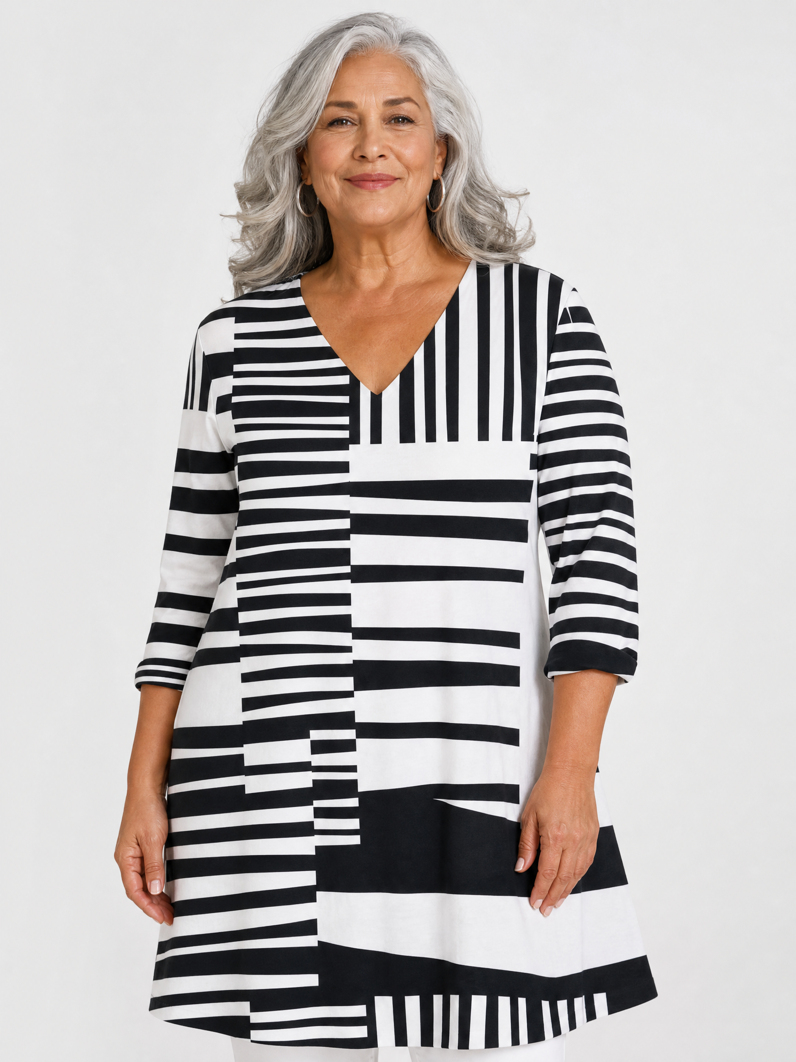 Sophie | Long Blouse with V-Neck