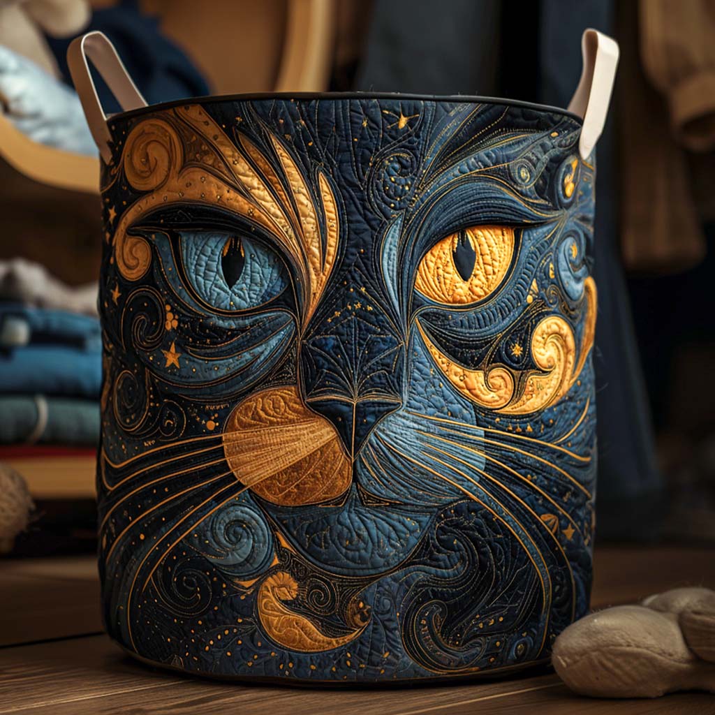 Galaxy Cat Laundry Basket - 2