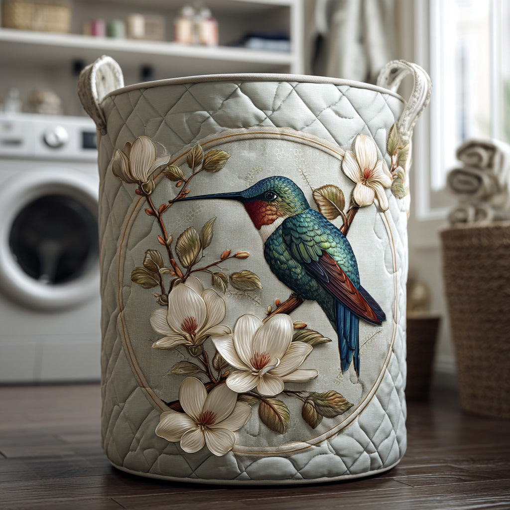 Hummingbird Lace Laundry Basket - 2