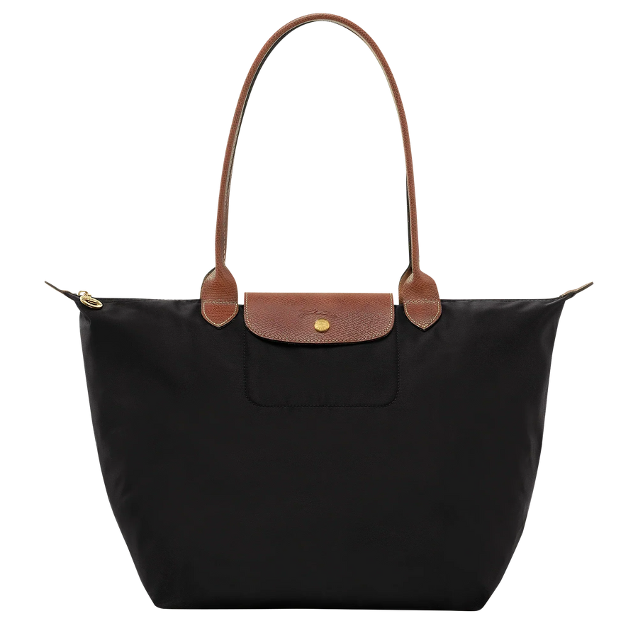 Large Foldable Nylon Bag, Black