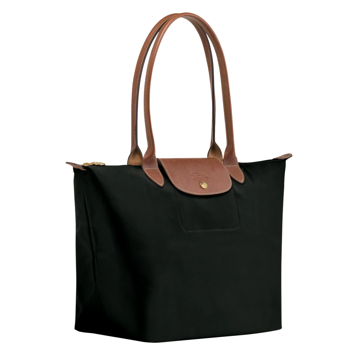 Large Foldable Nylon Bag, Black
