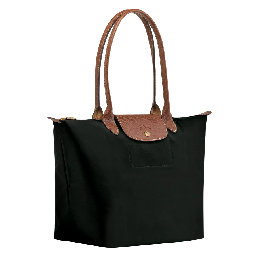 Large Foldable Nylon Bag, Black