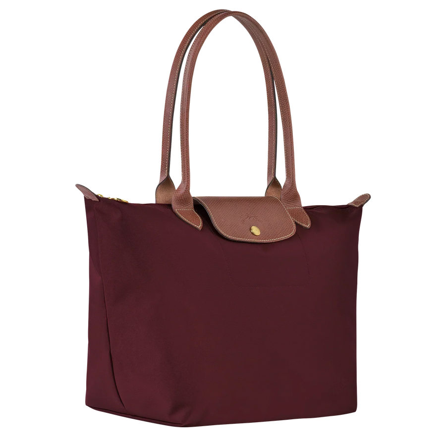 Large Foldable Nylon Bag, Burgundy