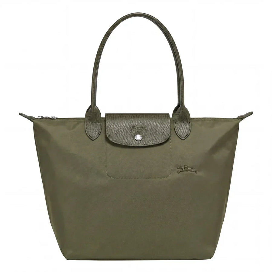 Large Foldable Nylon Bag, Olive Green