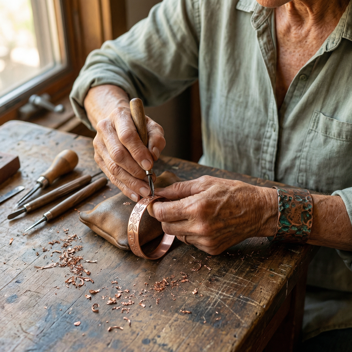 Amelia's Bloom Copper Bracelet