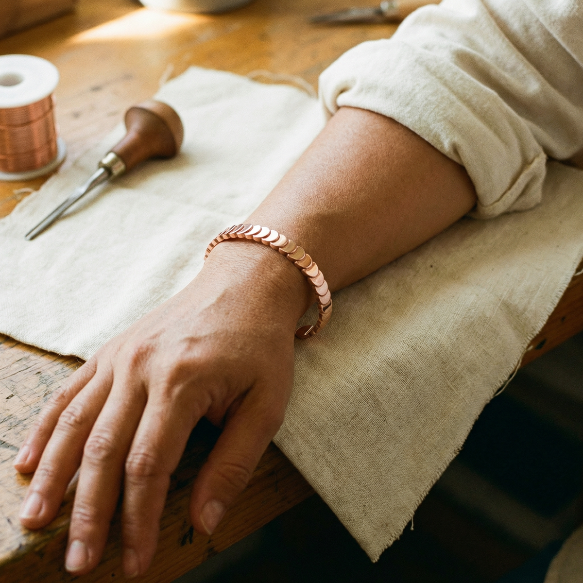Amelia's Tide Copper Bracelet