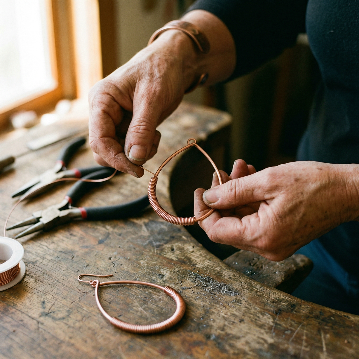 Amelia's Creek Copper Earrings