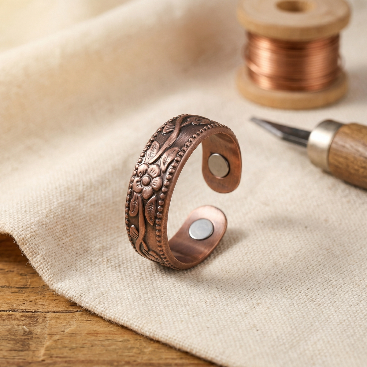 Amelia's Petal Copper Ring
