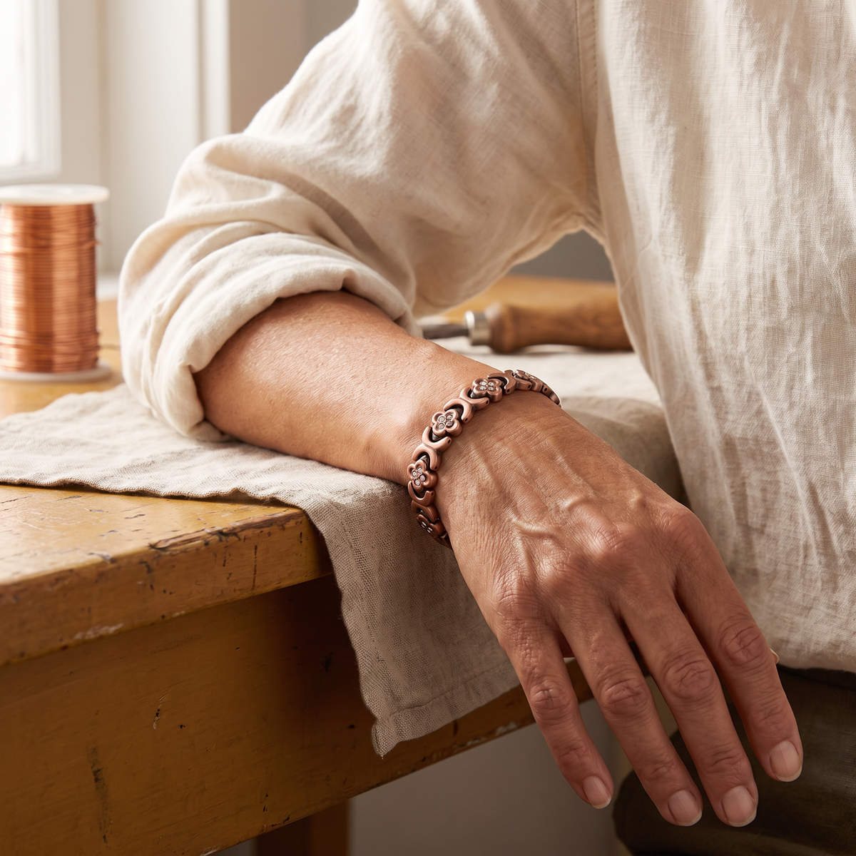 Amelia's Keel Copper Bracelet