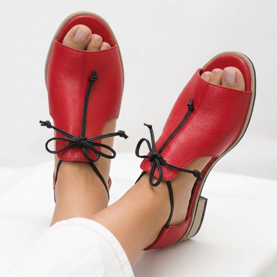 LILLIANA | STRAP-STYLE LEATHER SANDALS.