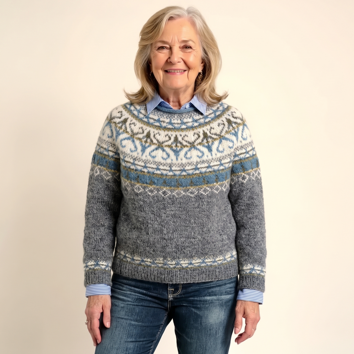Luxe | Chic Vintage Nordic Knit Sweater