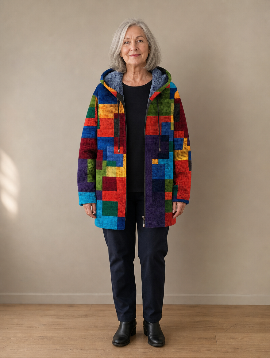 Bryony | Artful Hooded Cardigan