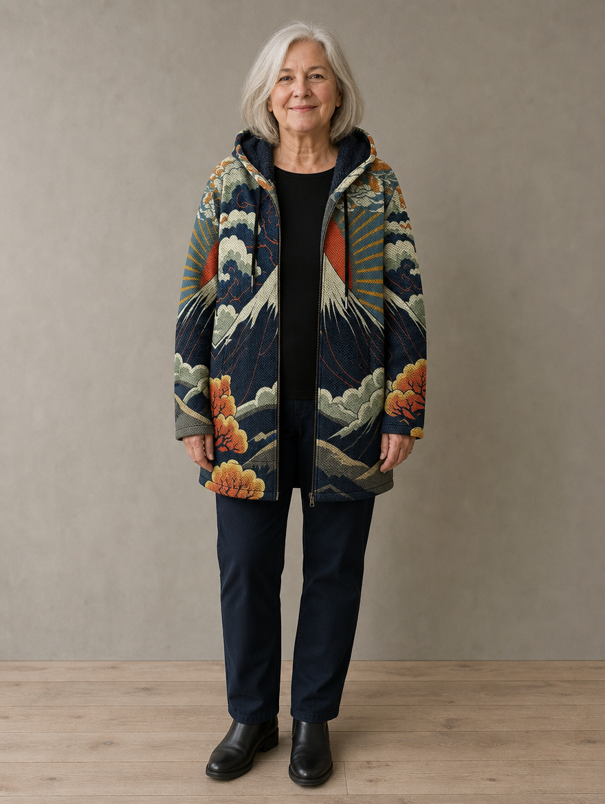 Ezra | Artful Hooded Cardigan