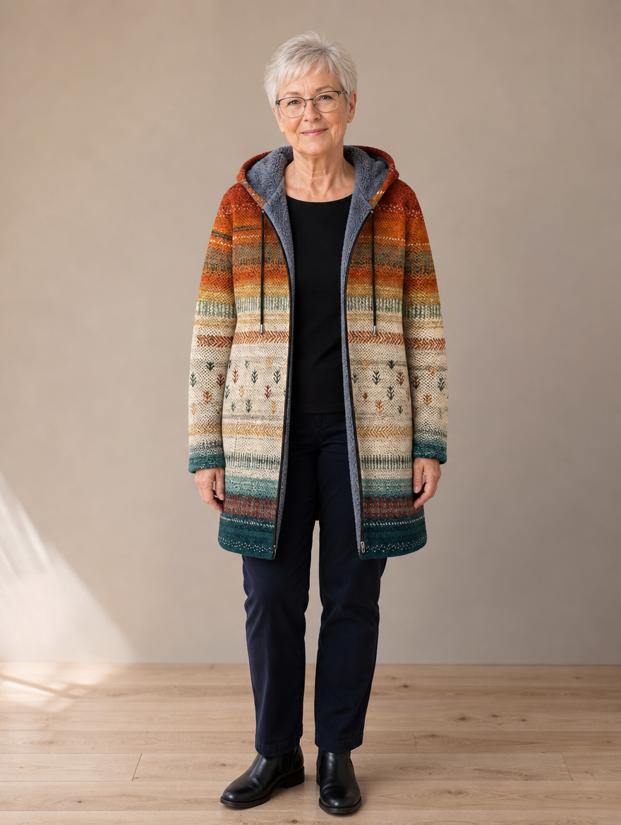 Harriet | Artistic Hooded Cardigan Coat