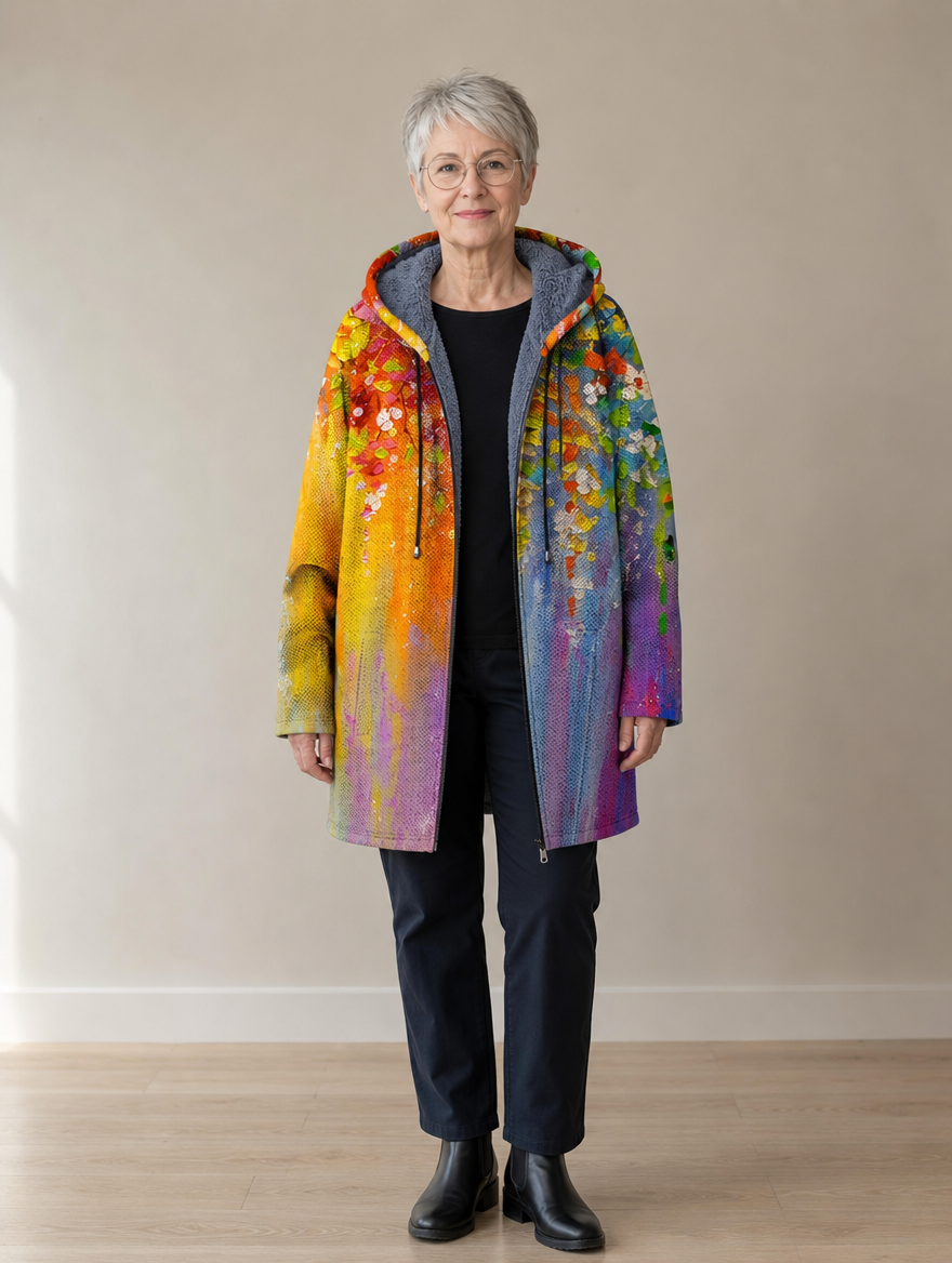 Delia | Artistic Hooded Cardigan