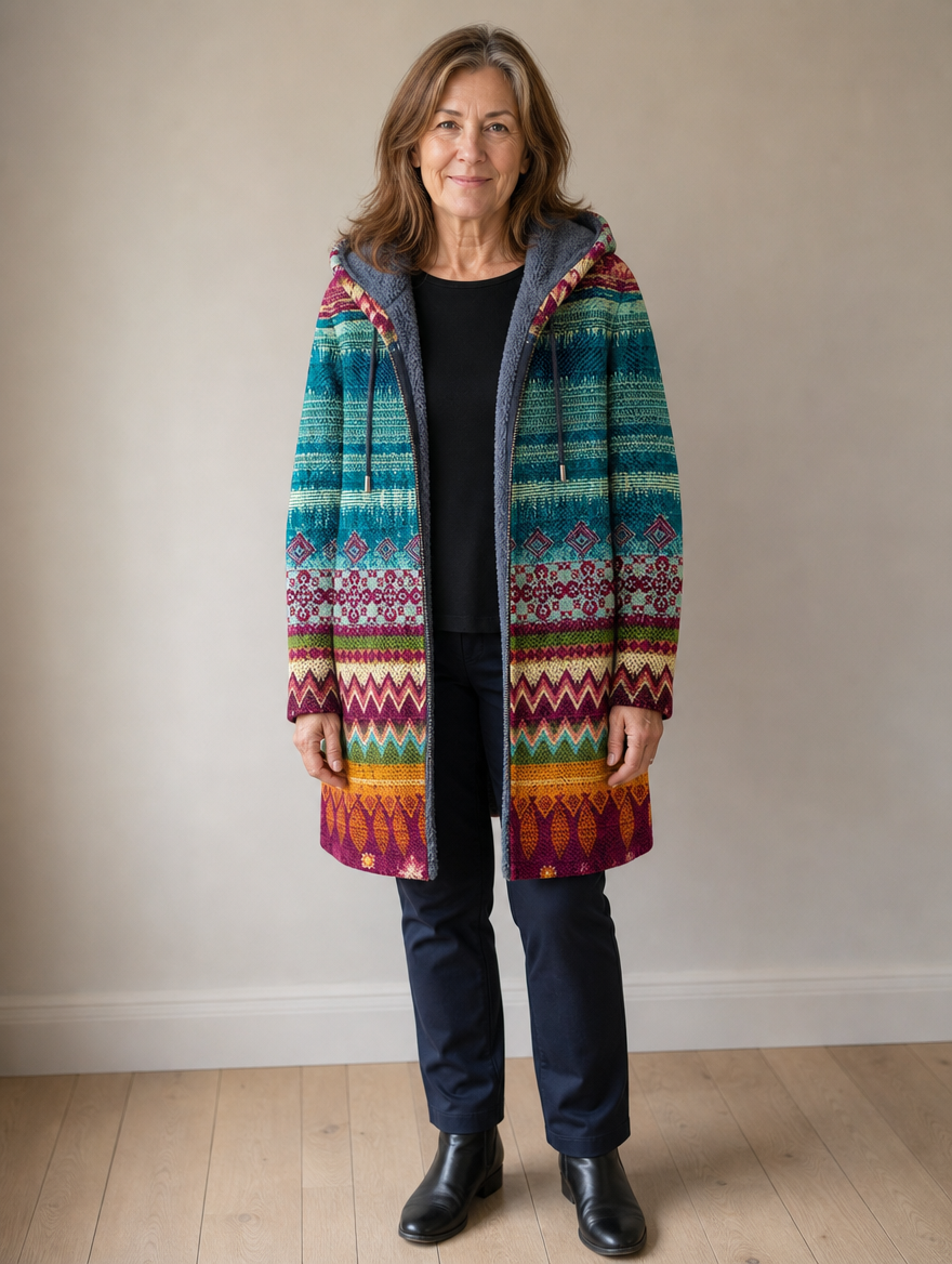 Tallulah | Artful Hooded Cardigan