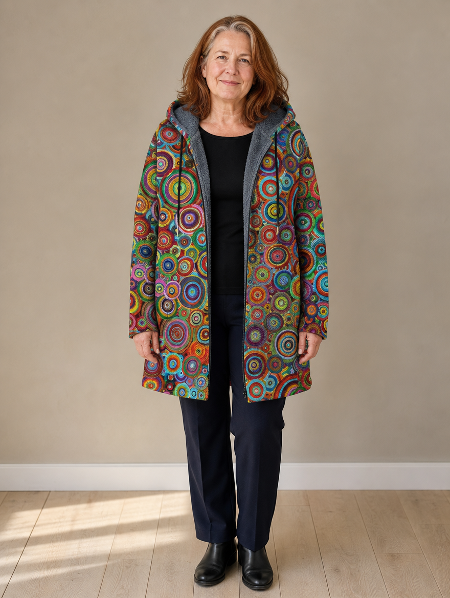 Rowena | Artistic Hooded Cardigan