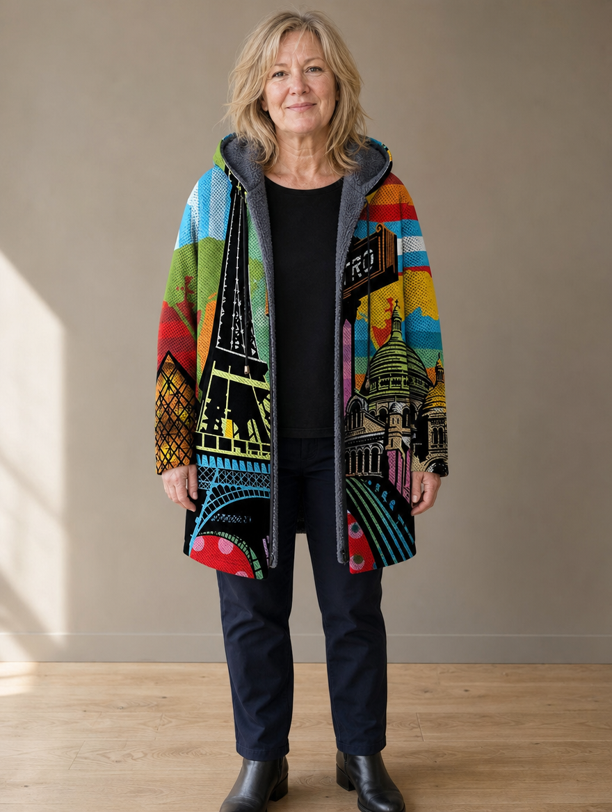 Emerson | Artistic Hooded Zip Jacket