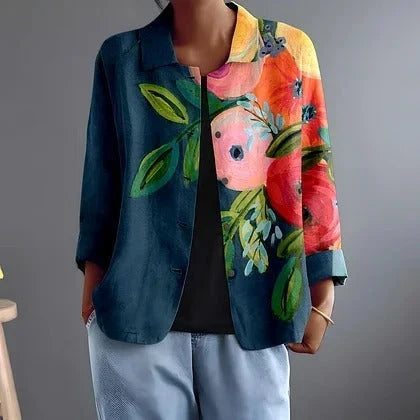PERSEPHONE | ARTISTIC FLORAL OPEN SHIRT