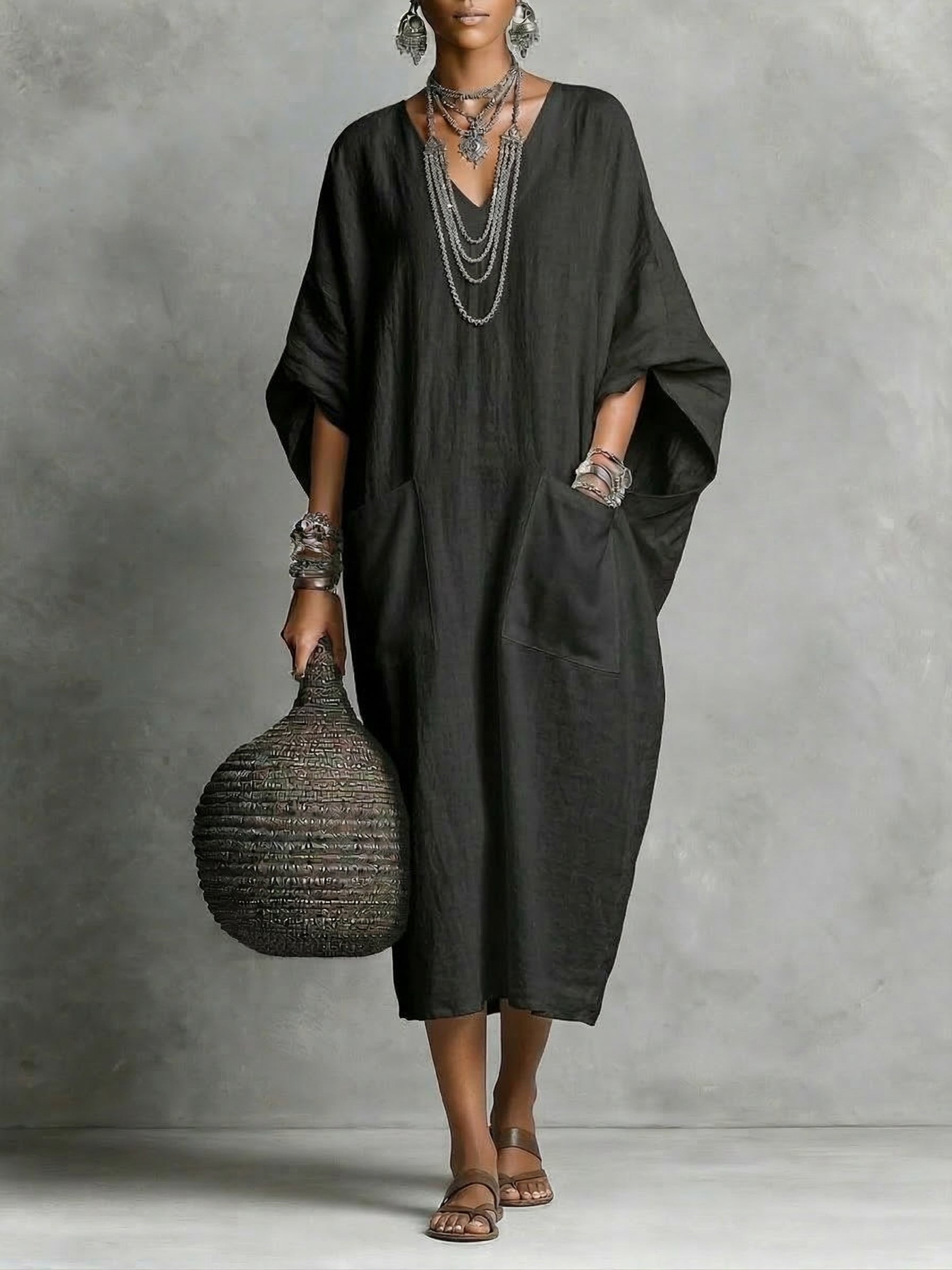 Kaia | Relaxed Kaftan Maxi Dress